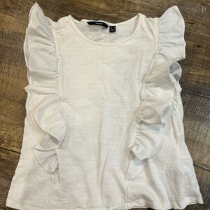 Vero Moda White Ruffle Blouse